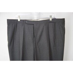 Rota Solid Dark Gray 100% Wool Mens Dress Pants Sz 60 BRAND NEW